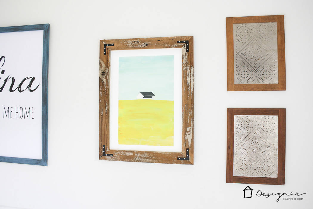 How to Make a DIY Picture Frame from Upcyled Wood! | Designertrapped.com