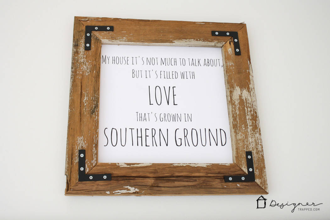 How to Make a DIY Picture Frame from Upcyled Wood!