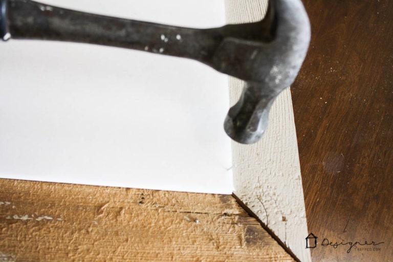 How to Make a DIY Picture Frame from Upcyled Wood! | Designertrapped.com
