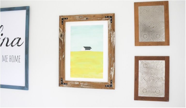 How to Make a DIY Picture Frame from Upcyled Wood