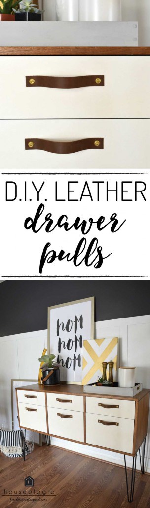 MICROTREND, DIY leather handles and pulls for home decor