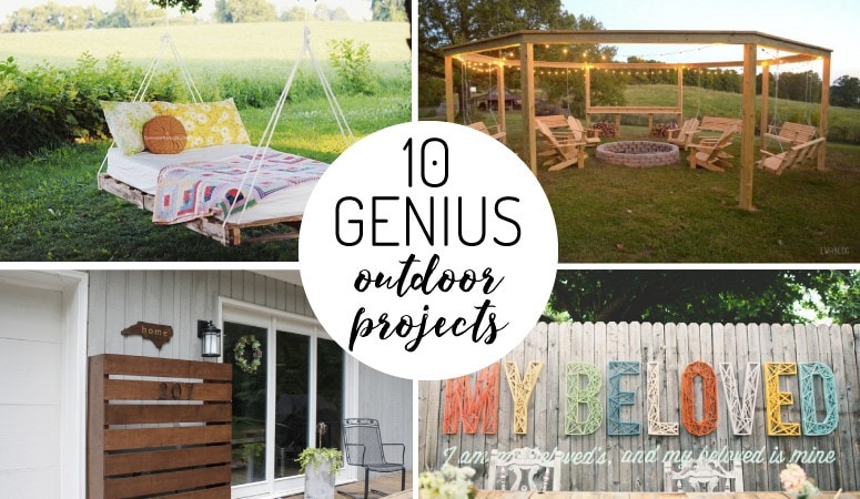 OMG! This is the best list of DIY outdoor projects I have seen! Number 1 and 3 are my favorite.