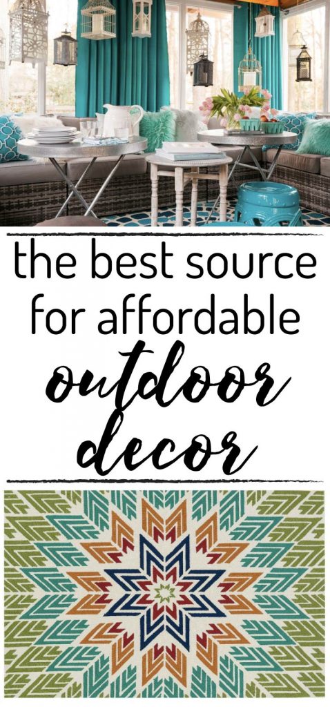 You don't have to spend a fortune to have a comfortable and beautiful outdoor space! #spon #athomefinds