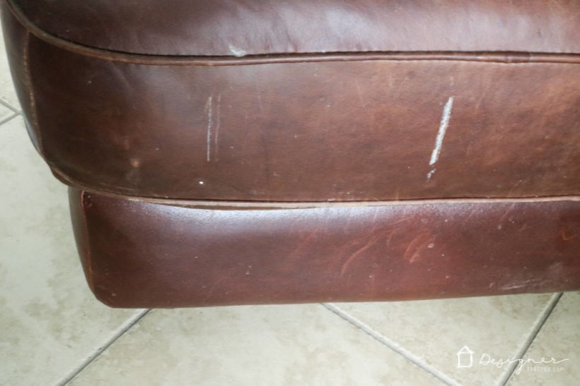 damaged leather furniture