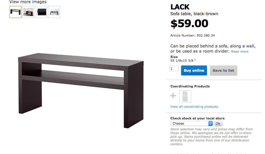 Ikea Lack Hack A High End Look On A Dime Designertrapped Com