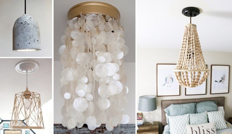Light fixtures are so expensive. LOVE this list of creative and beautiful DIY light fixtures, especially number 4. Can't wait to try it!
