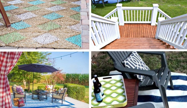 Such a great list of DIY porch and deck projects! I can't wait to try the DIY outdoor curtains and painted rugs!