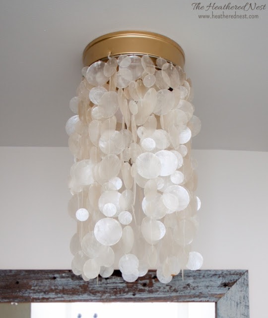 Light fixtures are so expensive. LOVE this list of creative and beautiful DIY light fixtures, especially number 4. Can't wait to try it!