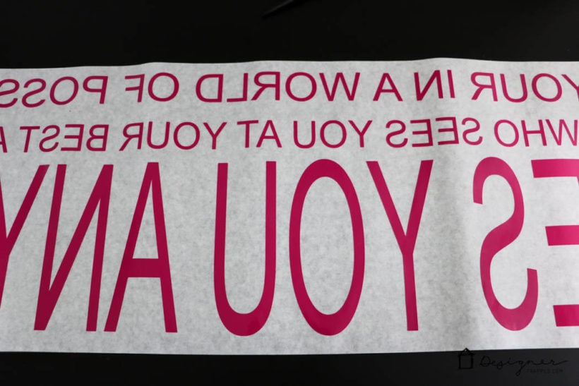 How to Make Vinyl Wall Quotes Yourself