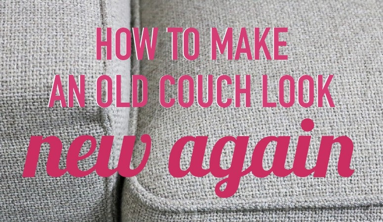 WHOA! I never dreamed it could be so easy to make a new couch look new again. This is amazing, quick and super inexpensive. I can't wait to try it.