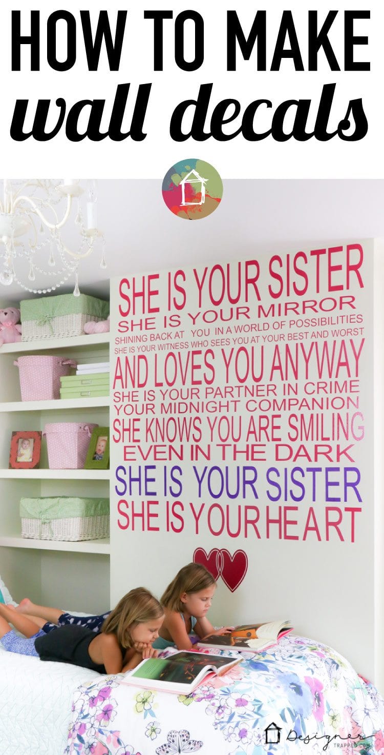 Make Your Own Decals To Create A Custom Wall Quote Designertrapped Com