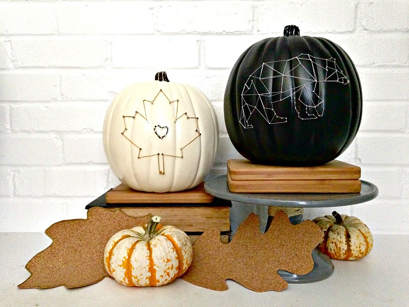 string art pumpkin