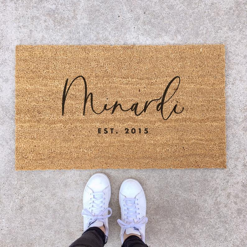 personalized door mat