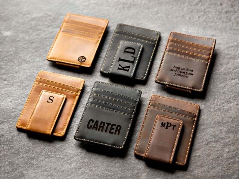 leather money clip