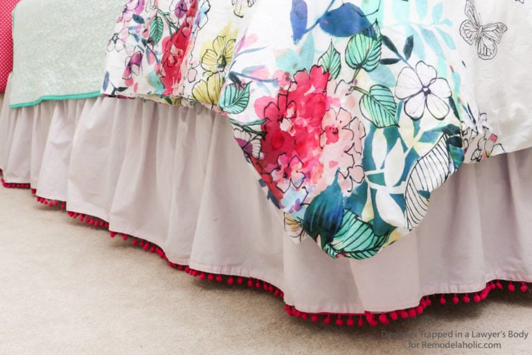 Semi-homemade Bed Skirt Tutorial
