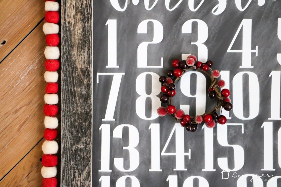 DIY Christmas countdown calendar