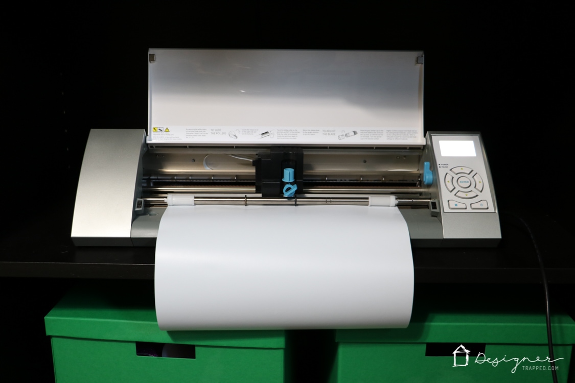 Silhouette machine printing on vinyl