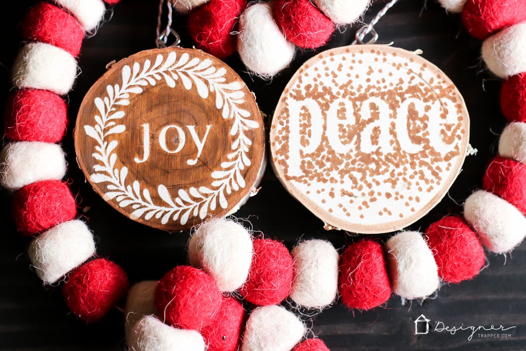 OMG, I love, love, love these DIY wooden ornaments and they look so easy to make! I'm definitely going to make some of these handmade ornaments to give as Christmas gifts this year.