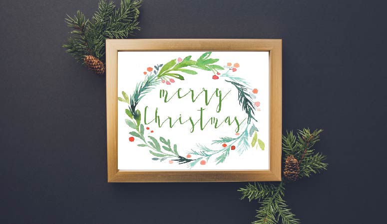 WOW! These are some of the most gorgeous free Christmas printables I have seen! I love, love, love chalkboard printables and the watercolor Christmas printables are gorgeous too!