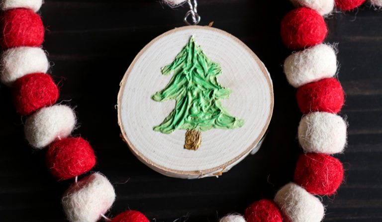How to Make Christmas Ornaments With Texture