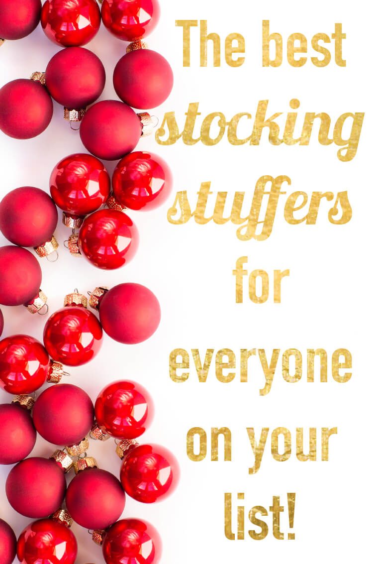 Stocking stuffers are one of the hardest parts of holiday shopping for me! LOVE this list of the best stocking stuffers--there is something for everyone on this list. Stocking stuffers for kids, women and men!