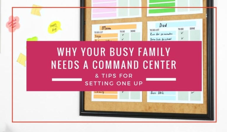 Family Command Center Tips For Busy Families