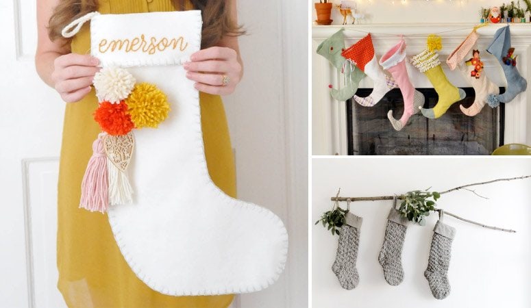 Whimsical Easy Felt Christmas Stockings