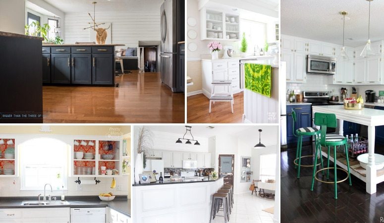 You don’t have to totally renovate your kitchen to create a space you love. These DIY kitchen renovation ideas are AMAZING and there is at least one idea for every budget. It includes DIY kitchen cabinets and other kitchen makeover ideas that will show you how to totally update your kitchen on a budget. Best DIY kitchen ideas I have seen!