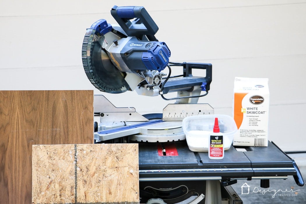 WOW! This DIY wooden step stool is amazing. It looks so modern and I love the faux white concrete top. Love that this DIY step stool is functional and pretty. And the video tutorial is so detailed!