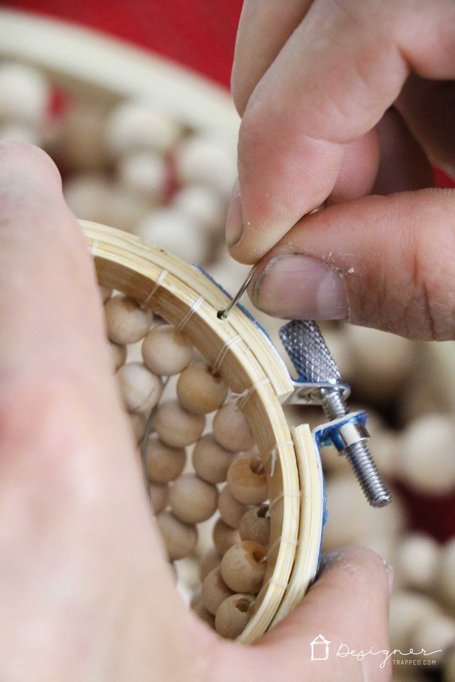 OMG, I love this DIY chandelier made from wood beads. It looks like it may take a while, but it doesn't look hard! I've wanted a wood bead chandelier but they are so expensive. Totally making this.