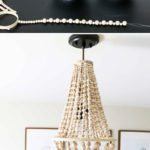OMG, I love this DIY chandelier made from wood beads. It looks like it may take a while, but it doesn't look hard! I've wanted a wood bead chandelier but they are so expensive. Totally making this.