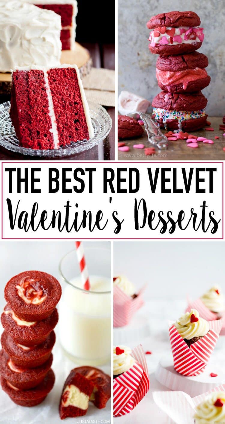 velvet valentine desserts valentines romantic treats