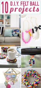 10 Colorful DIY Projects with Felt Balls | Designertrapped.com