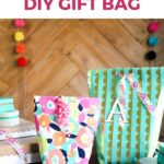 wrapping paper gift bag