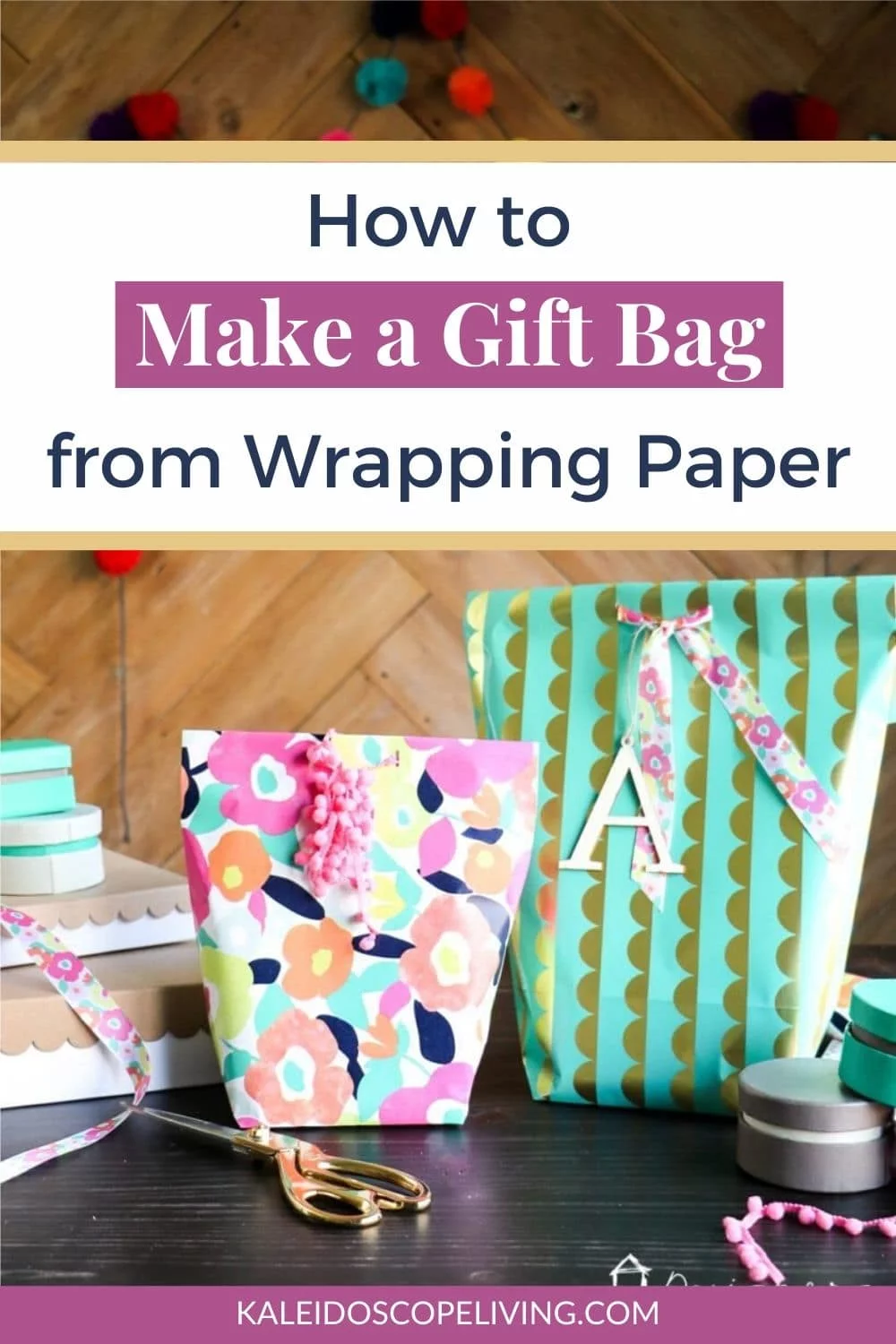 How To Make A Gift Bag From Wrapping Paper