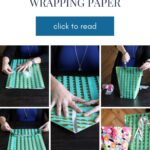 how to make a DIY wrapping paper gift bag