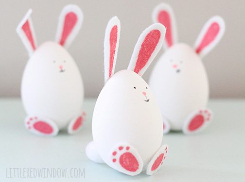 DIY easter bunny eggs