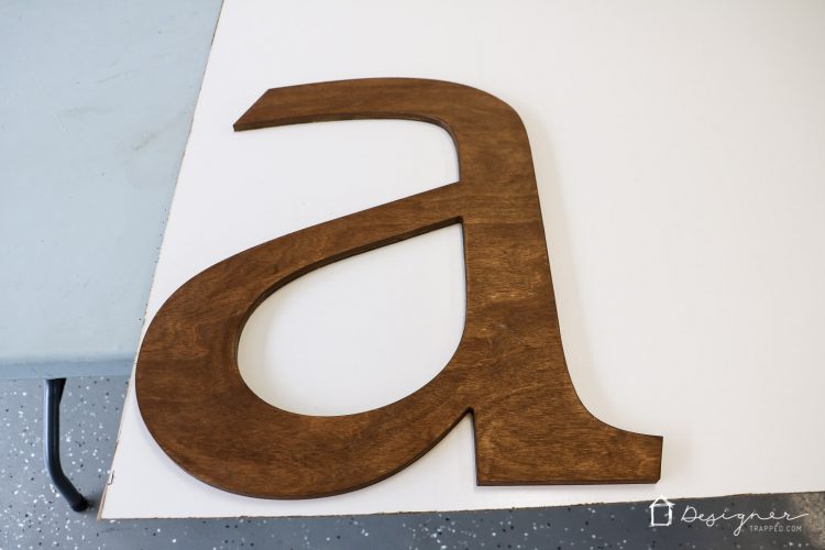 OMG, this has to be one of the best decorative letters I have ever seen! Love the idea of this big decorative letter. It's perfect to make a huge impact on a wall!