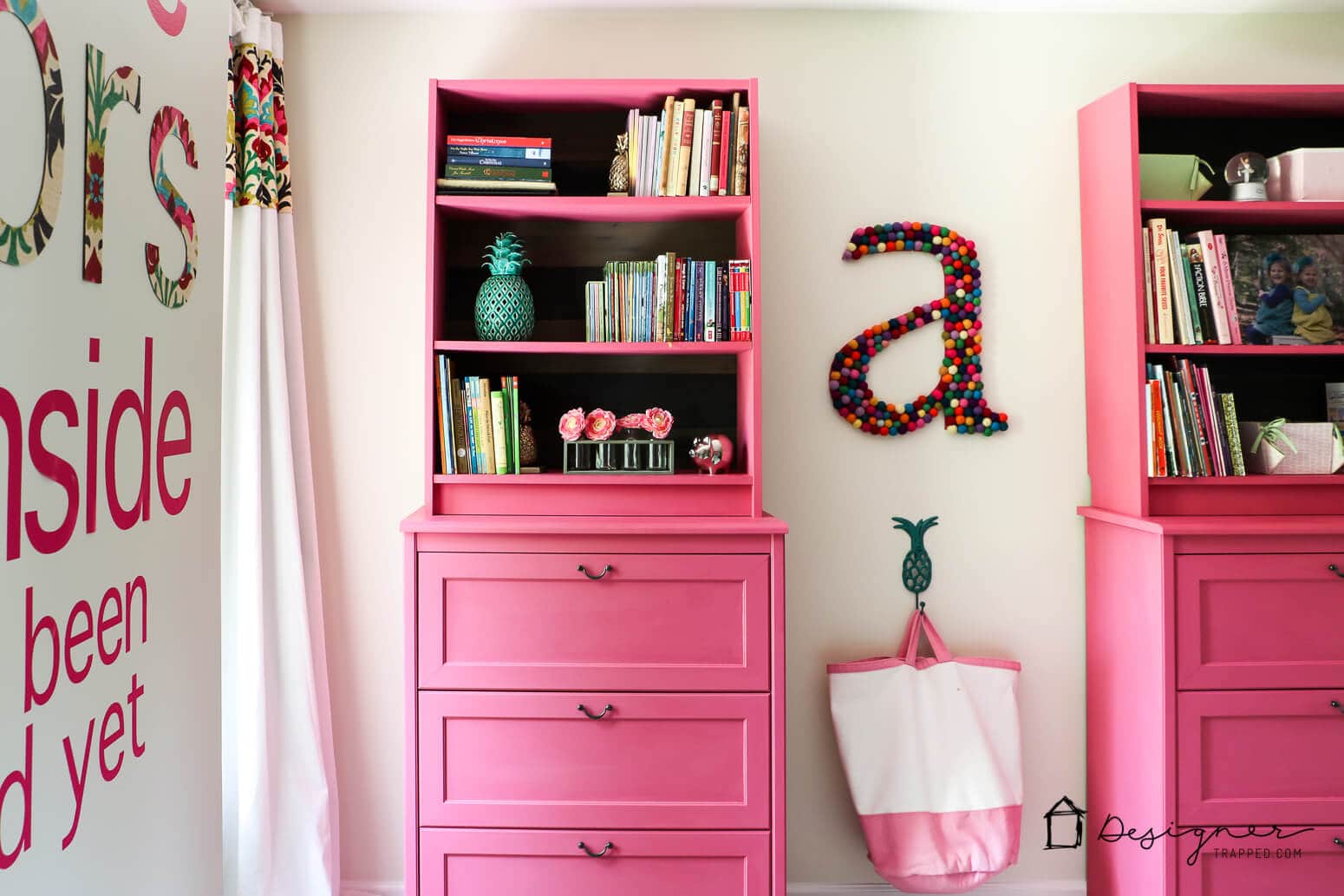 custom pink IKEA girls furniture