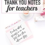 thank you notes for teachers