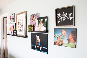 DIY photo canvases are EASY to make and look just as great as expensive, store-bought options!