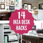 Desks can be so expensive, but these amazing DIY Ikea desk hacks will give you a stylish workspace on a small budget! I am obsessed with number 2 and 6!