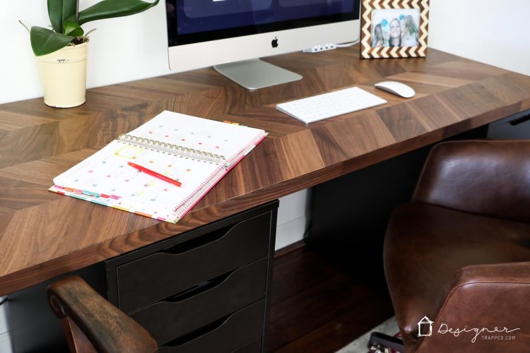 Easy And Gorgeous Ikea Desk Hack Designer Trapped