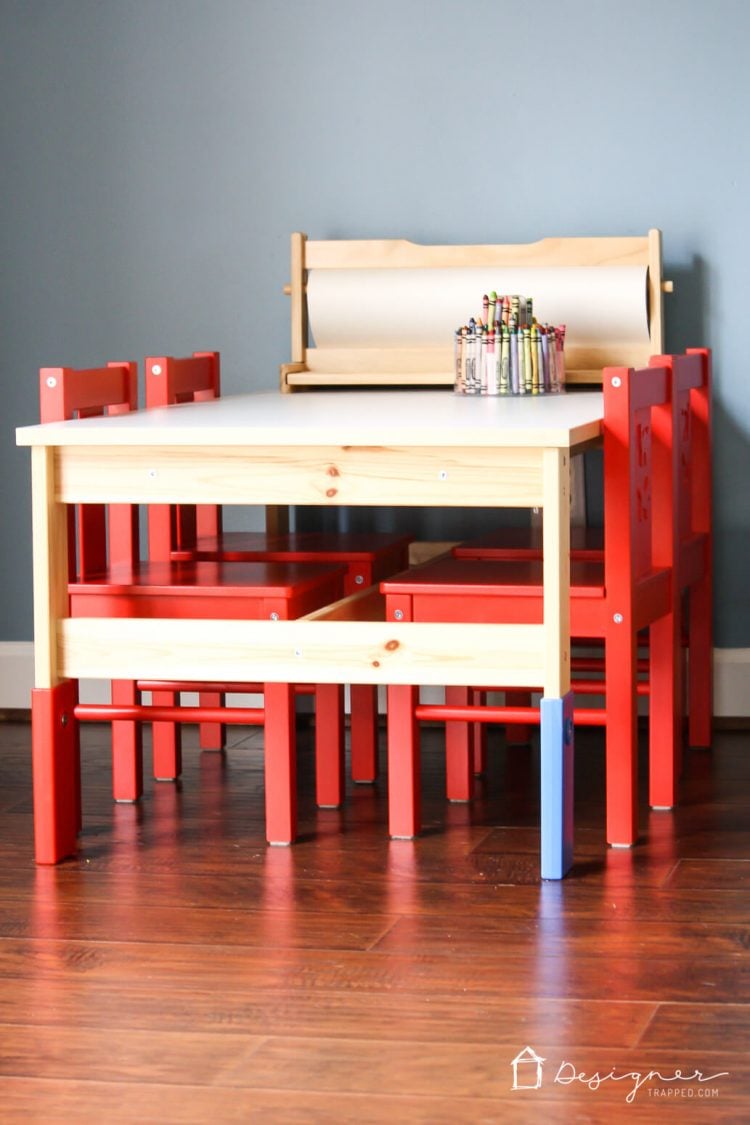 ikea kids wooden table and chairs