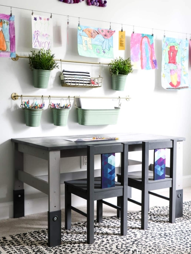 IKEA Kids’ Table and Chairs Makeover