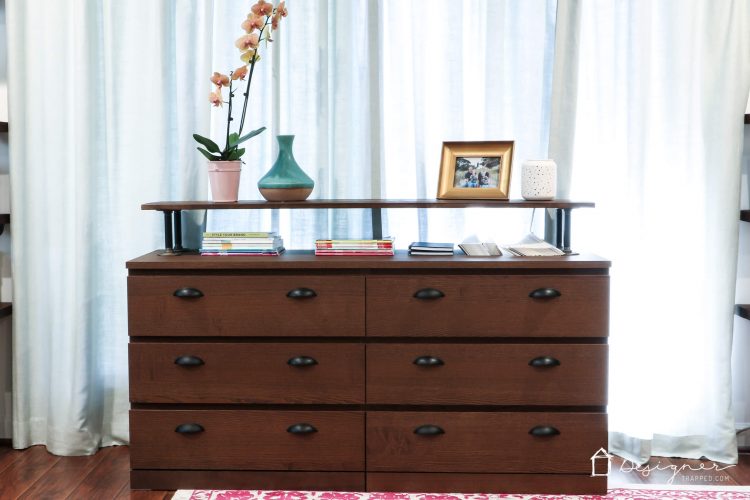 WOW! I can't believe this is an Ikea Malm dresser! What a great Ikea Malm hack. Love the industrial dresser that it turned into. Looks very high-end on a very small budget!