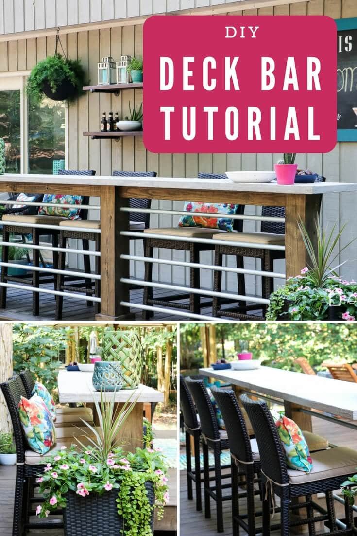 How to build Outdoor Bar Stools - The DIY Dreamer