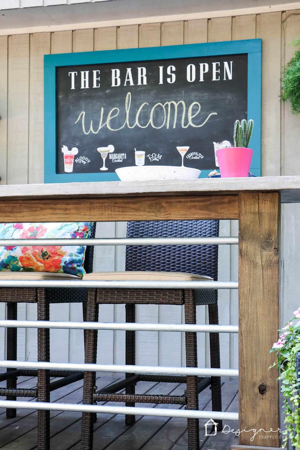 If you have ever wondered how to make a chalkboard to enjoy outside, you are in luck! This tutorial will show you exactly how to make a cute and durable DIY outdoor chalkboard!