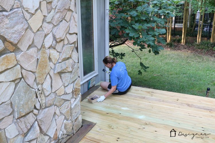 Come check out our DIY deck makeover progress!