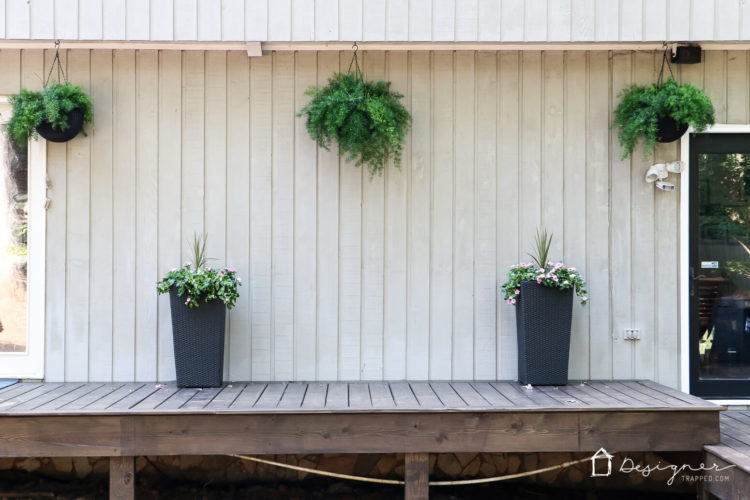 Dreaming of an outdoor bar or deck bar? We were too and we are sharing our plans for this easy and affordable DIY deck bar!